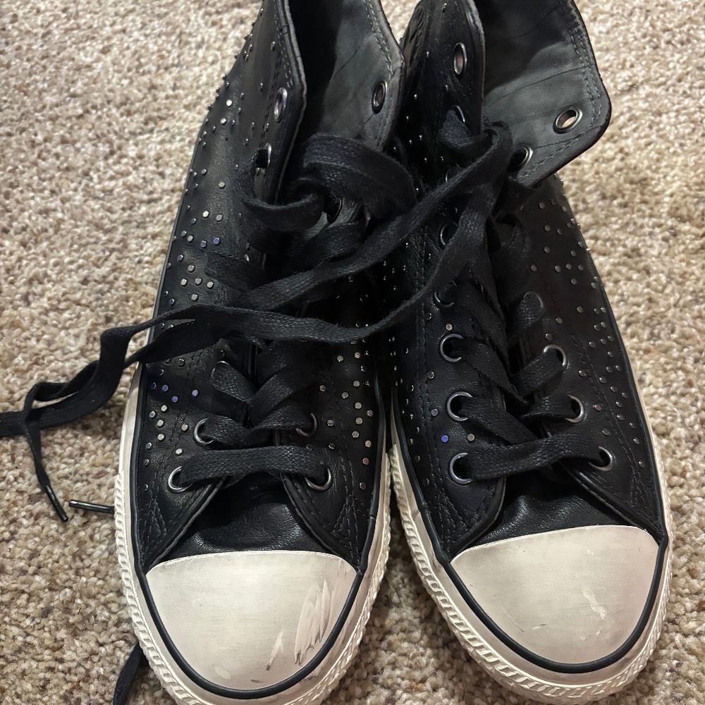 John Varvatos Leather Converse